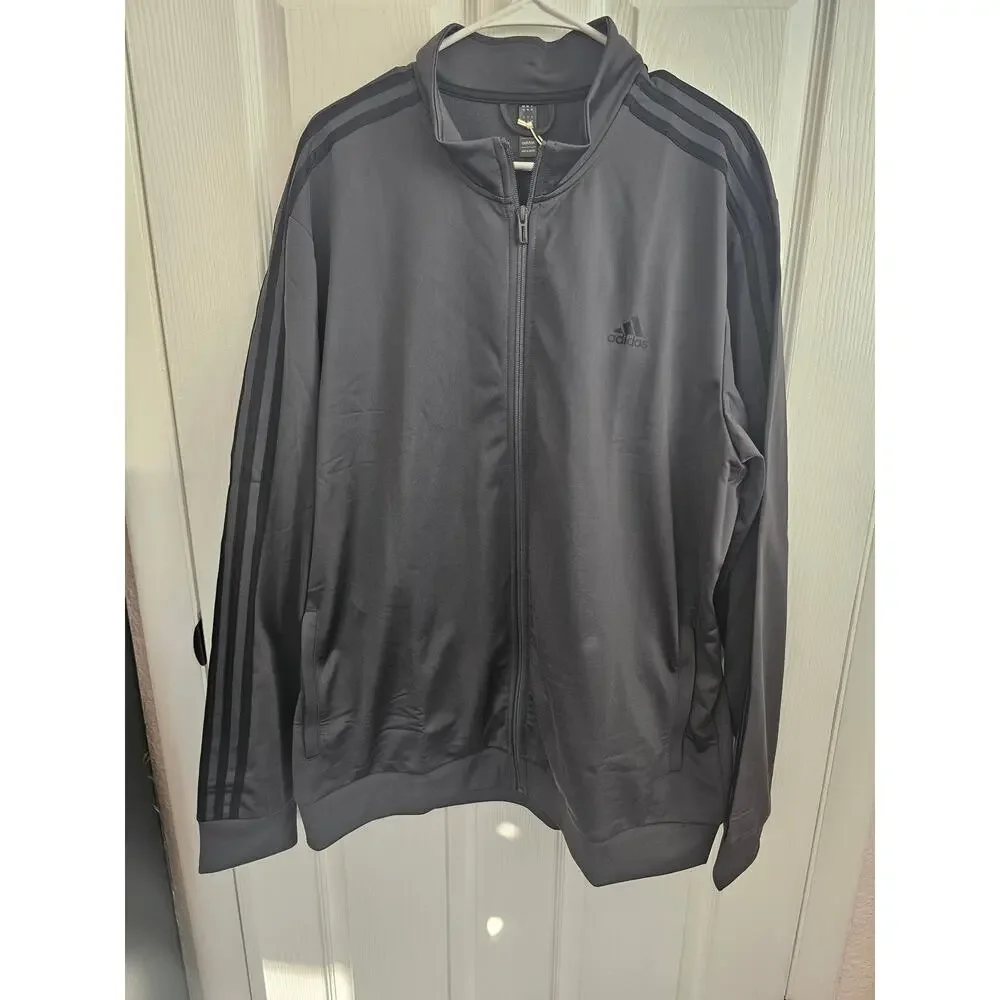 NWT Adida's Men's Essentials Warm-Up 3 Strips Track Jacket Size 2XL